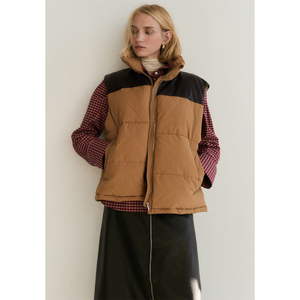 Gilet matelassé respirant pour femme, service OEM, grandes tailles, poches zippées, nouvelle collection hiver 2026, à capuche, personnalisable, style streetwear - Product Image 3