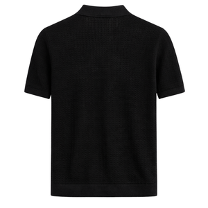 Polo en tricot pour homme, manches courtes, coton premium, texture douce, coupe ajustée, décontracté, élégant, vêtements d'été respirants, vente en gros - Product Image 5
