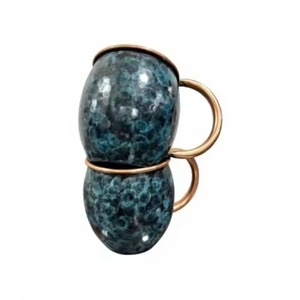 Mug en cuivre pur artisanal, motif floral colibri bleu premium, mug décoratif en cuivre, mug à boire artisanal - Product Image 4
