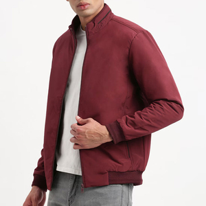 Chaqueta Bomber Unisex de Invierno, Forro Grueso y Cálido de 220g, Cierre de Cremallera, Resistente al Viento, Estilo Casual, Tejido de Poliéster, Chaqueta Bomber con Cuello Alto - Product Image 2