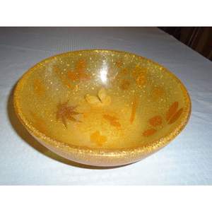 Cuenco Decorativo de Resina Hecho a Mano, Diseño de Bandeja Elegante para Decoración del Hogar - Product Image 1