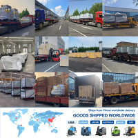 Balayeuse autoportée industrielle électrique pour grandes surfaces, routes et entrepôts