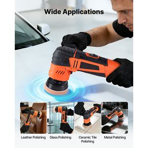 Pulidora Rotativa de 600W y 6 Velocidades (1000-4500 RPM) con Kit de Encerado para Autos de 1.2/2/3 Pulgadas, Duradera para 10000 Horas de Uso - Product Image 6
