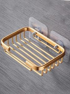 Handmade Wall Mounted Aluminum Soap <b>Dish</b> Holder Bathroom Soap Basket with Drainage <b>Rack</b> - Product Image 5