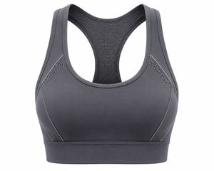 Soutien-gorge de sport dos nageur pour femme, col en U, léger, sans coutures, respirant, maintien élevé, écoresponsable, Spandex/Polyester, Fitness - Product Image 1
