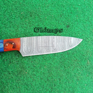Couteau de cuisine japonais forgé, lame en acier Damas, Santoku professionnel, manche personnalisé, respectueux de l'environnement - Product Image 3