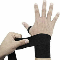 OAKSM SPORTS Pembalut Tangan Tinju Heavy Duty, Elastis Katun, Penyangga Pergelangan Tangan, Dapat Disesuaikan, Bermotif, Bernapas, Unisex untuk Tinju