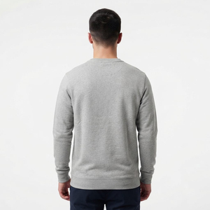 Sweat-shirt gris tendance pour homme, col rond, en coton épais, vierge, avec logo personnalisé, fabricant de sweats à capuche - Product Image 3