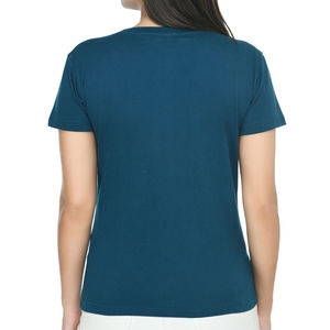 Camiseta Premium de Manga Corta para Mujer, Corte Ajustado, Lona, Impresión Personalizada, Teñido Liso, Ecológica, Antiarrugas, Transpirable, Casual - Product Image 3