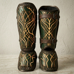 Protège-tibias en cuir de qualité supérieure pour adultes, équipement d'entraînement MMA, protection du cou-de-pied pour la boxe et le combat, vente en gros - Product Image 3