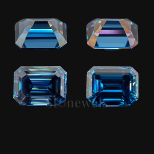 Diamante Azul Esmeralda Sintético al por Mayor, Piedra Suelta Certificada para Joyería Personalizada y Joyería Fina - Product Image 2