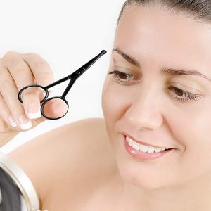 High End Stainless Steel Nose Hair Trimming Scissors Safety Rounded Tip Grooming <b>Tool</b> Professional Facial Hair <b>Removal</b> Scissors - Product Image 3