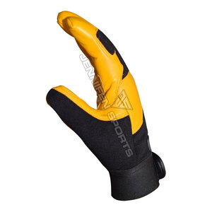 Gants de moto de haute qualité en cuir et tissu extensible polyester, gants de motocross pour hommes - Product Image 2