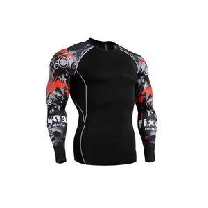 Camiseta de Compresión de Manga Larga para Hombre, Diseño Sublimado Personalizado de Alta Calidad, Transpirable, de Secado Rápido, Spandex/Poliéster Sostenible - Product Image 5