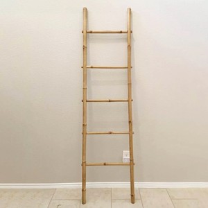 Premium Natural Home Decor Bamboo <b>Ladder</b> Towel Rack Bamboo <b>Ladder</b> Shelf for Home Decoration - Product Image 1