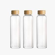 Botella de Vidrio de Borosilicato Personalizada con Tapa de Bambú Natural, Botella de Agua Resistente al Calor y a Fugas para el Hogar, la Oficina y Viajes, 400 ml - Product Image 3