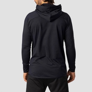 Sudadera con Capucha Personalizada para Hombre, 92% Poliéster, 8% Elastano, Tejido Reciclado, Color Naranja Quemado, con Capucha Ajustable - Product Image 6