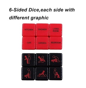<b>Resin</b> <b>Crafts</b> dice 20mm Acrylic D6 Polyhedral FOREPLAY DICE Sex Aid for Couples Fun DND Games Sexy Party Weekend Playtime - Product Image 1