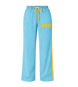 Vêtements universitaires HBCU Southern University and A&M College en gros : Pantalon de survêtement large à rayures fines, vêtements universitaires HBCU - Product Image 1