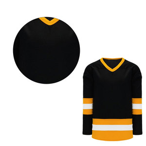 Camiseta de Hockey con Estampado por Transferencia Térmica, Poliéster Transpirable, Nombre del Equipo Personalizado, Unisex, Logotipo Frontal, Manga Corta, Cuello en V, Ajustable para Adultos - Product Image 4
