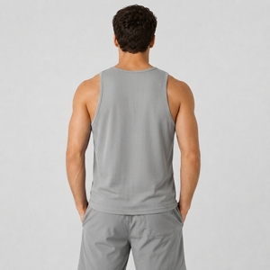 Débardeur d'entraînement pour homme, sans manches, léger, en mélange de coton, confortable, respirant, vêtements de sport décontractés - Product Image 6