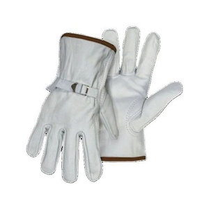 Gants de sécurité robustes et réfléchissants en cuir de chèvre respirant, avec poignet réglable, usage général, protection individuelle - Product Image 1