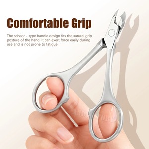 Cortacutículas con Empuñadura Redonda, Recién Mejorado, Profesional, de Acero Inoxidable, para Remover y Cortar Cutículas - Product Image 6