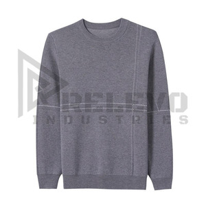 Sudaderas ligeras de invierno, transpirables, impermeables, con cuello redondo, estilo casual, lavado ácido, color liso, para hombre, de algodón/poliéster, 380g, precio bajo - Product Image 5