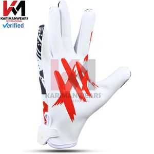 American Football Gloves Durable Reinforced Grip Breathable Lightweight <b>Comfortable</b> Secure Fit - Product Image 4