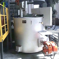 Judian – four à inclinaison en laiton, petit four à gaz de fusion en cuivre et aluminium 300Kg 500KG Mini modèle de creusets machine à fondre le cuivre