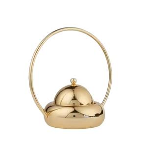 Casserole de stockage des aliments pour marmite chaude finie en or brillant pour les fêtes et les événements avec poignée portable caractéristique arrivée à chaud - Product Image 1