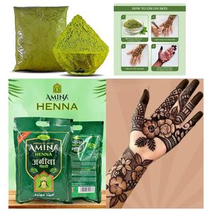 Mehndi naturel pour la coloration des cheveux et le design d'art corporel |   Peinture corporelle au henné sans produits chimiques pour enfants - Product Image 1