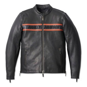 Harley MEN`S VICTORY LANE II LEATHER <b>JACKET</b> - BLACK - Product Image 1