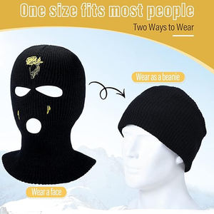 Masque facial sportif confortable, cagoule thermique d'hiver, couvre-visage de ski, respirant, imperméable, en spandex et polyester, masque d'hiver pour l'extérieur - Product Image 4
