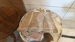 Tabla de cortar de madera de acacia grande, tabla de cortar de cocina pulida con artesanías de madera resistentes al jugo, cajas de madera, letreros de pared - Product Image 3