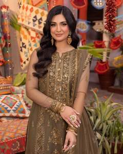 Traje Salwar Kameez para Mujer, Estilo Pakistaní, de WS International, Corte Regular Informal, para Fiestas, Bodas, Playa, Secado Rápido, Sin Arrugas - Product Image 5