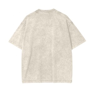 Camiseta Personalizada para Hombre, Estampada, Lavada al Ácido, de Algodón, Manga Corta, Holgada, Cómoda, Personalizada, OEM, Venta al Por Mayor, Ropa Urbana - Product Image 4
