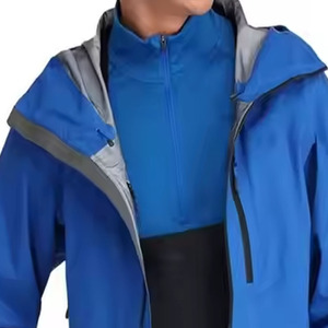 Veste de pluie d'hiver à capuche, col montant, logo frontal, style cool personnalisé, écologique, très vendue, par Dress Sports - Product Image 2