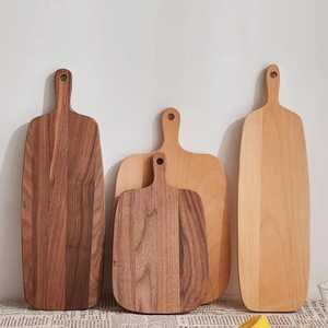 เขียงไม้อะคาเซียพร้อมด้ามจับเขียงไม้สับอาหารในครัวเขียงหั่นผักเนื้อ - Product Image 6