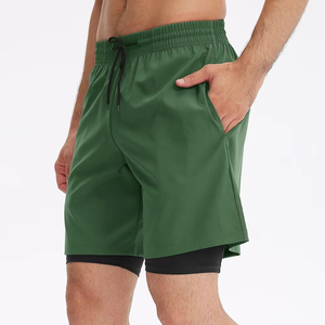 Men's Gym Shorts 2 in 1 Sports Wear Gym Joggers Custom Shorts Activewear Compression Shorts for Men In Cheap Price - Product Image 5