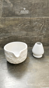 Juego de Tazas de Matcha de Cerámica Blanca Agung Keramik, Estilo Japandi, Ecológico, Resistente al Calor, Fácil de Limpiar, para Té en Casa - Product Image 2
