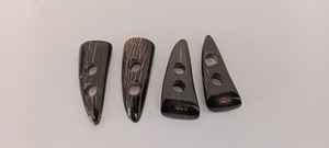 Boutons et fermoirs authentiques faits à la main en corne de buffle naturelle, écologiques, avec motifs croix et fleurs, style moderne - Product Image 5