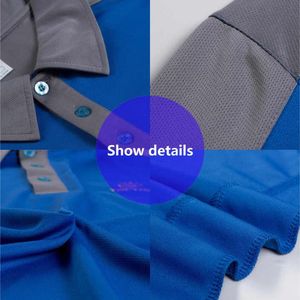 เสื้อโปโลแขนสั้นผู้ชาย สีพื้น ระบายอากาศได้ดี ทรงปกติ สไตล์ลำลอง พิมพ์ลายโลโก้ด้านหน้า - Product Image 6