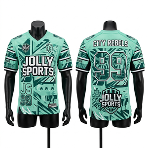 Camiseta de fútbol de malla de poliéster premium de 200 GSM, beige y negro, con estampado por sublimación, 100% algodón, para hombre, corte holgado, estampada. - Product Image 4