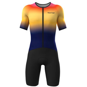 Combinaison de triathlon sur mesure OEM, grande taille, vêtements de cyclisme respirants pour la course en équipe, tenue personnalisée - Product Image 2