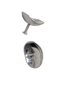 Écran oculaire en acier inoxydable, instrument chirurgical manuel, forme ovale 21 mm, pour interventions ORL - Product Image 5