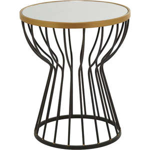 Mesa de Centro Redonda de Diseño Elegante con Tapa de Vidrio, Mueble Decorativo para Sala de Estar, Mesa de Café Marroquí Ligera - Product Image 6