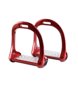 Estribos de polo de alta calidad para equitación, de 4 barras, hechos de acero inoxidable, color personalizado, estribos de polo en venta. - Product Image 1