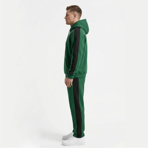 Survêtement de luxe surdimensionné pour homme – Ensemble épais vert technologique et noir - Product Image 5