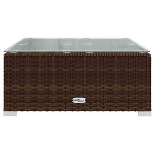3 pezzi di mobili da giardino in Poly Rattan marrone con cuscini - Product Image 6
